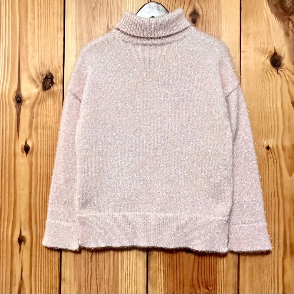Kate Spade Sparkling Pink Metallic Turtleneck Sweater – Size Small - Picture 8 of 10